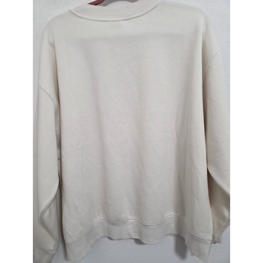Universal Thread Cream Crewneck Sweatshirt XXL NWT Relaxed Fit Fleece Pullover - Picture 3 of 3